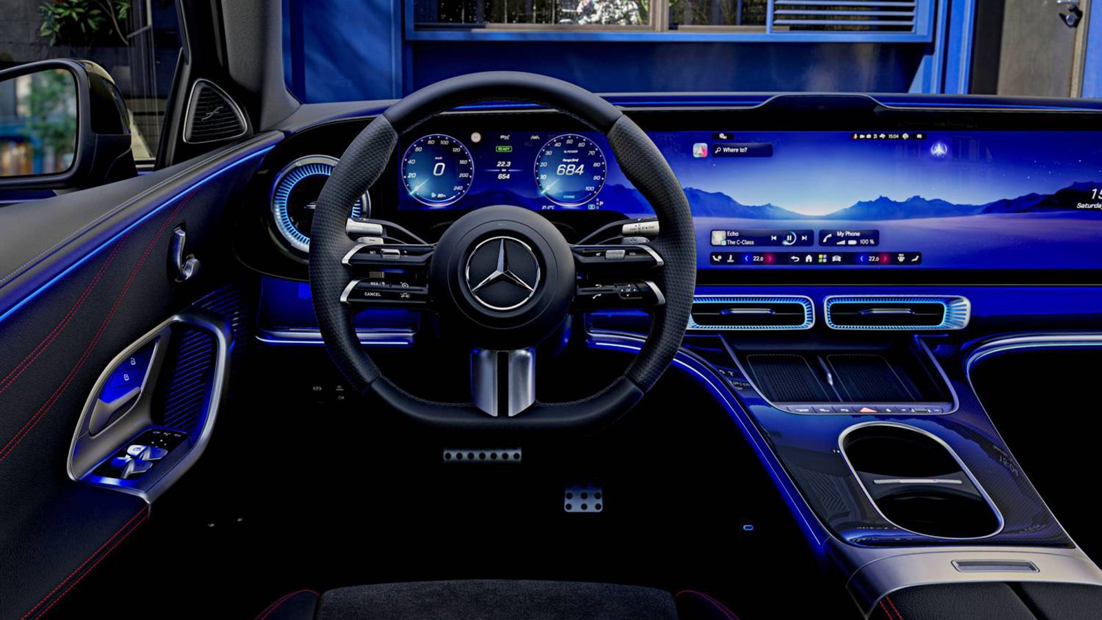 Ηλεκτρική Mercedes C-Class: Αποκάλυψη για την εντυπωσιακή καμπίνα